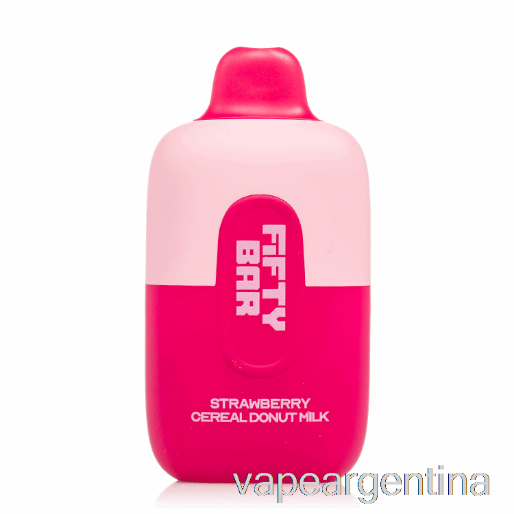 Cincuenta Bar 6500 Desechables Fresa Cereal Donut Leche Vape Argentina